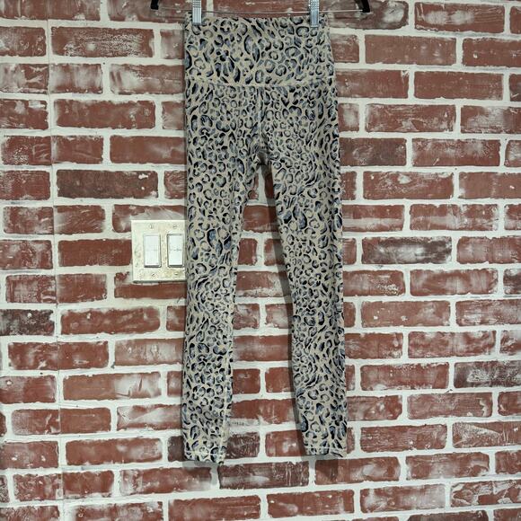 Varley Womens Century 2.0 Leggings Cashmere Cheetah Print Size XS EUC - Picture 1 of 9